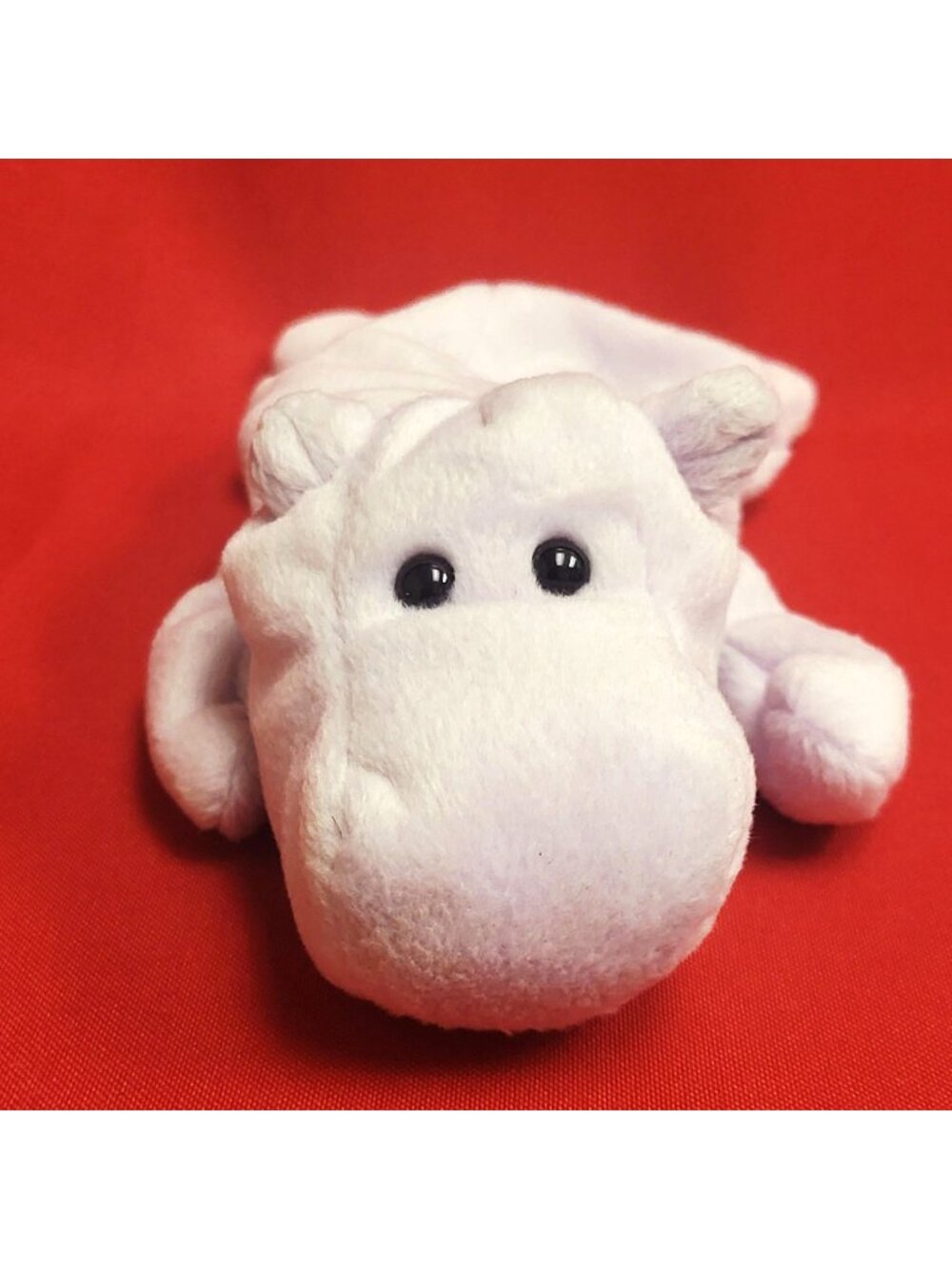 Ty Beanie Babies Happy The Hippopotamus Lavender Plush Toy 1993